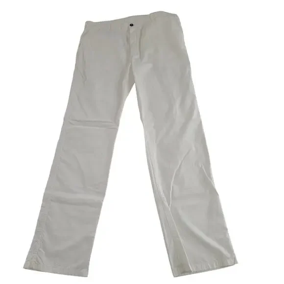 Armani Collezioni Pants Mens Size 38 Tall 35 inseam Off White NEW $285